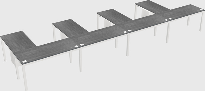 L-shaped desk