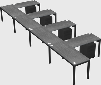 L-shaped desk
