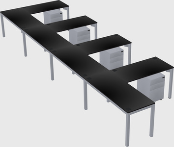 L-shaped desk