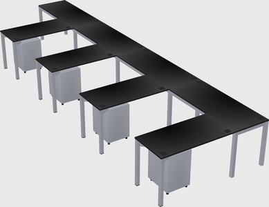 L-shaped desk