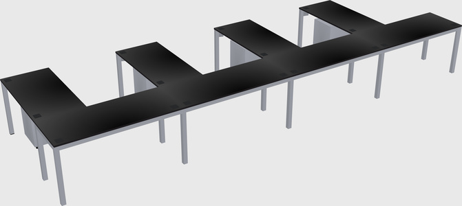 L-shaped desk