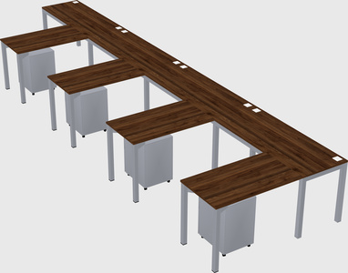 L-shaped desk
