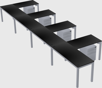 L-shaped desk