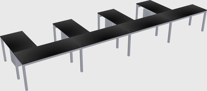 L-shaped desk