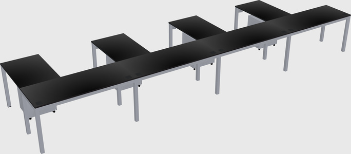 L-shaped desk