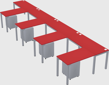L-shaped desk