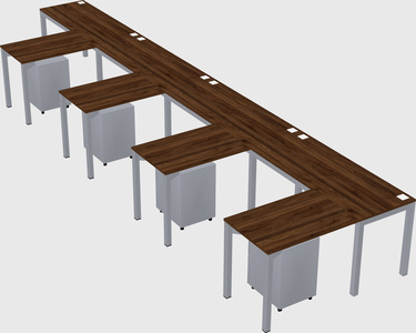 L-shaped desk