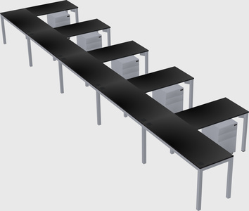 L-shaped desk