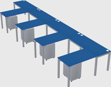 L-shaped desk