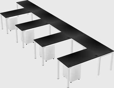 L-shaped desk