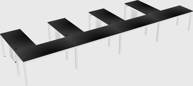 L-shaped desk