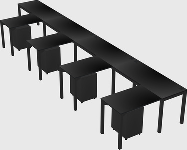 L-shaped desk
