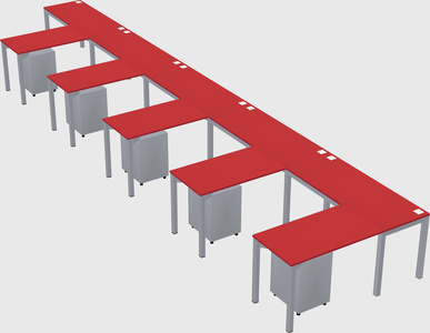 L-shaped desk