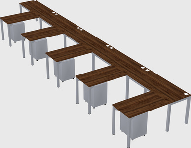 L-shaped desk