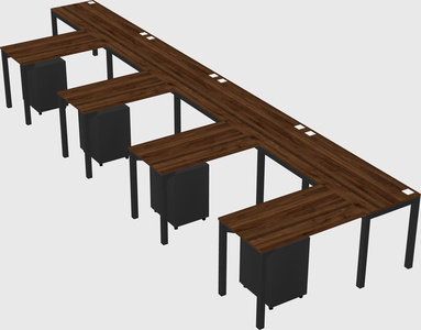 L-shaped desk