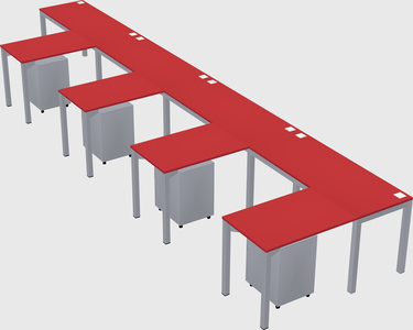 L-shaped desk