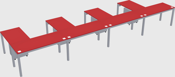 L-shaped desk
