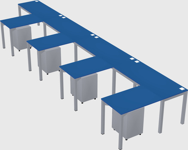 L-shaped desk