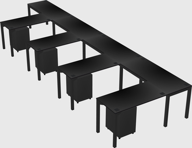 L-shaped desk