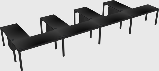 L-shaped desk