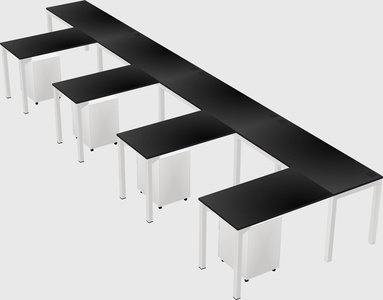 L-shaped desk