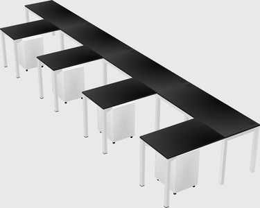 L-shaped desk