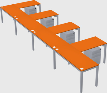 L-shaped desk