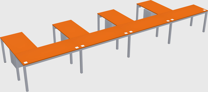 L-shaped desk