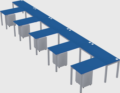 L-shaped desk
