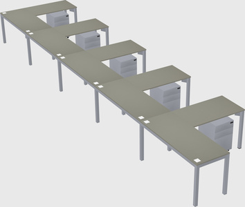 L-shaped desk