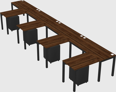 L-shaped desk