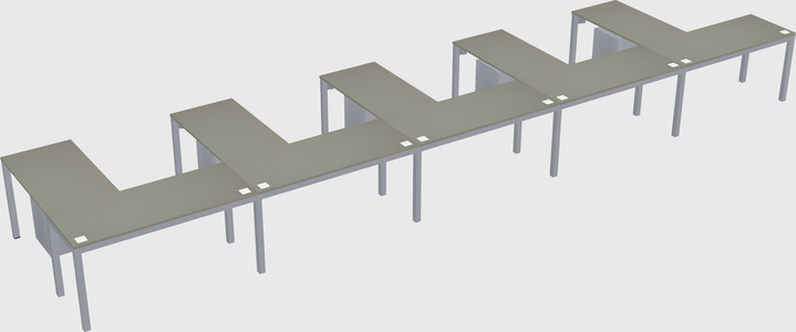 L-shaped desk