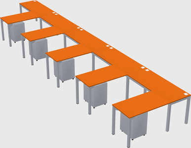 L-shaped desk