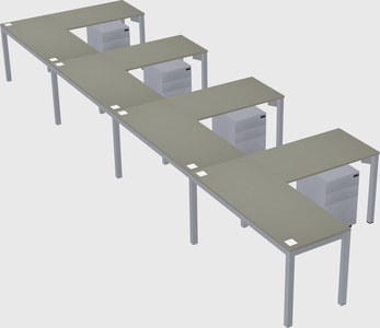 L-shaped desk