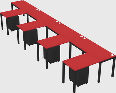 L-shaped desk