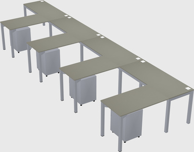 L-shaped desk