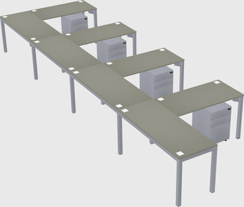 L-shaped desk