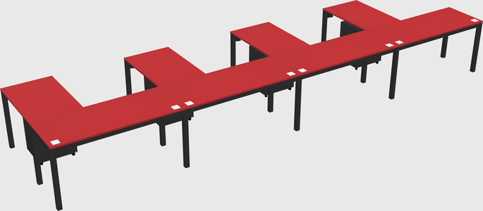 L-shaped desk