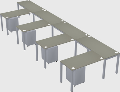 L-shaped desk