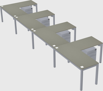 L-shaped desk