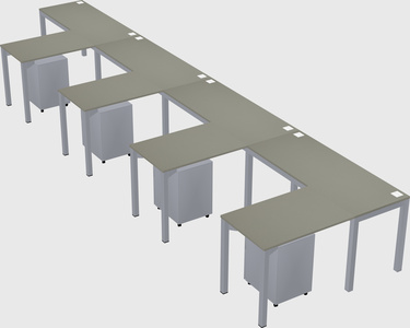 L-shaped desk