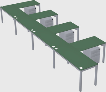L-shaped desk