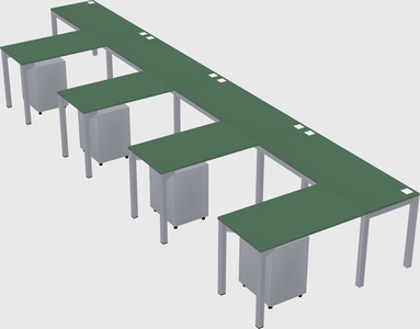 L-shaped desk
