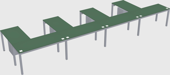 L-shaped desk