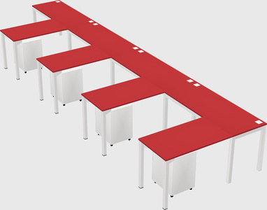 L-shaped desk