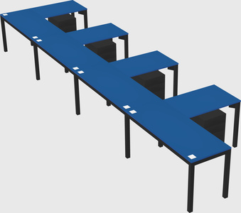 L-shaped desk