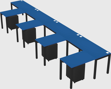 L-shaped desk