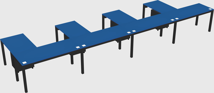 L-shaped desk