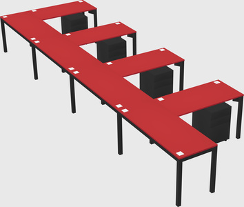 L-shaped desk