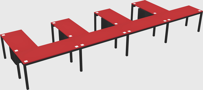 L-shaped desk